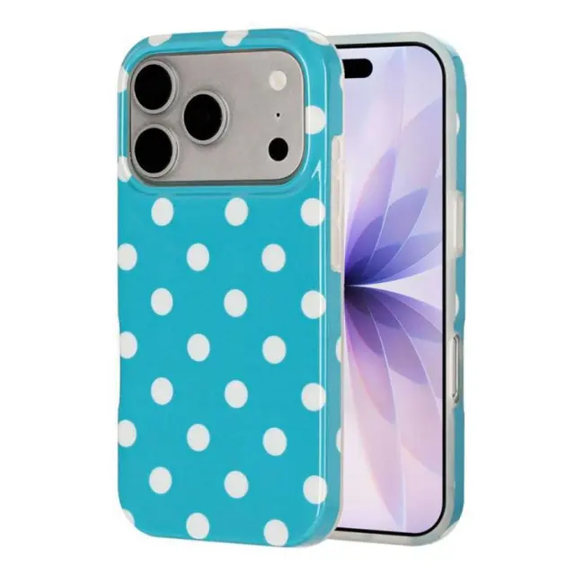 Retro Dots Θήκη για iPhone 17 Pro Max/18 Pro Max-Blue OEM