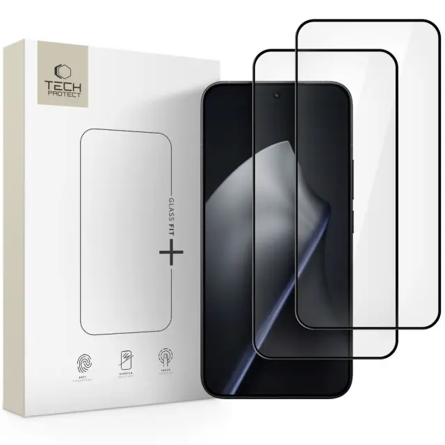 Tech-protect Glass Fit+ 2-pack Xiaomi 15t / 15t Pro Black