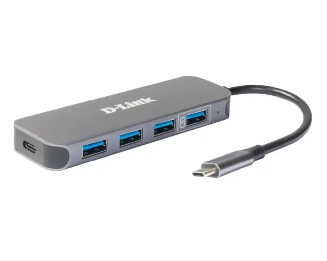 Dlink D-Link USB-C to 4-Port USB 3.0 Hub with Power Delivery (DUB-2340)