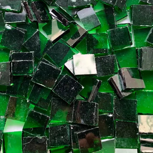 Γυάλινη Ψηφίδα Tiffany Glass 10x10mm - T053 Emerlad Green - 200gr