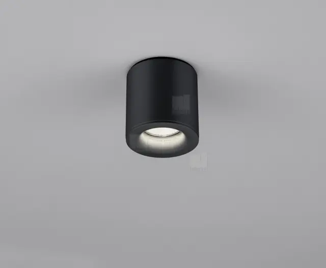 Φωτιστικό Οροφής NOG GU10 IP65 Μαύρο Ματ – Στεγανό Ceiling Spot
