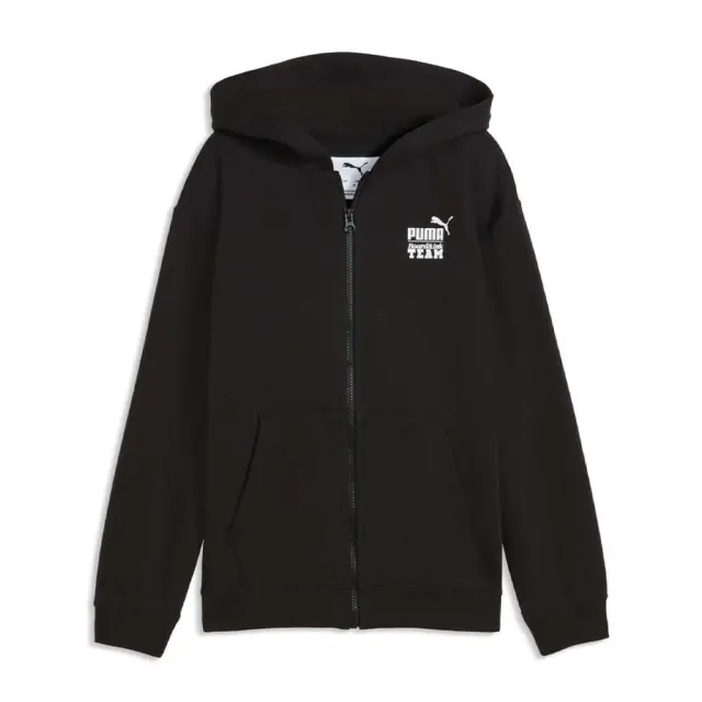 Puma Boy's Mid 90s Relaxed Full-Zip Hoodie Μαύρο 694665-01 (Puma)