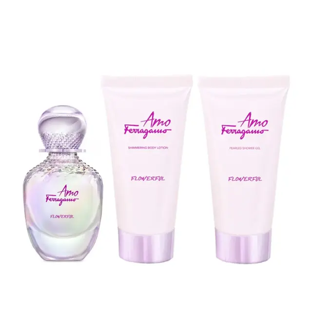 Salvadore Ferragamo Amo Ferragamo Flowerful Gift Set edt 50ml+ Body Lotion 50ml+ Shower Gel 50ml