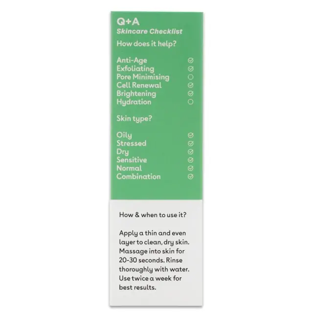 Q+A Apple AHA Exfoliating Gel Απολεπιστικό τζελ προσώπου 75ml 2