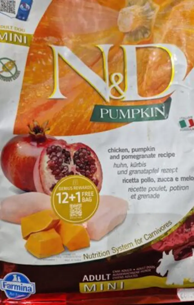 N&D Dog Pumpkin Chicken & Pomegranate Adult Mini 2.5kg