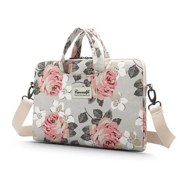 Canvaslife® Sleeve για Laptop/ Macbook Pro 15"- White Rose 2
