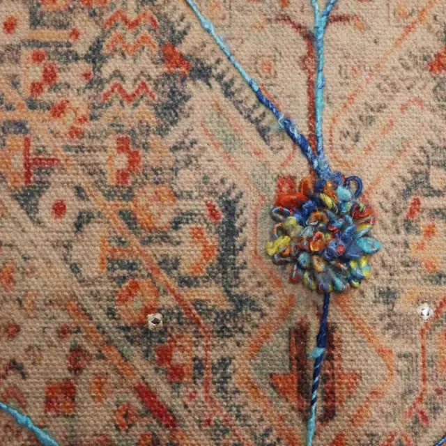 Χαλί Vintage Πολύχρωμο Βαμβακερό 80x150cm 2
