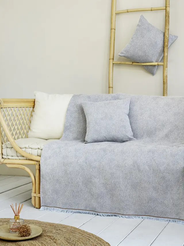 Nima Home Ριχτάρι 180x240 - Waves Denim Μπλε