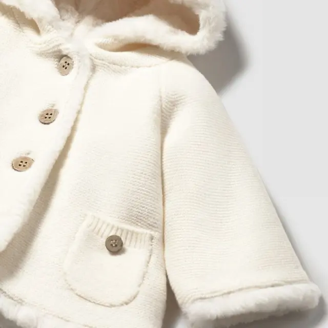 Baby 6 μηνών έως 4 ετών Ζακέτα πλεκτή κρεμ - 12M 2