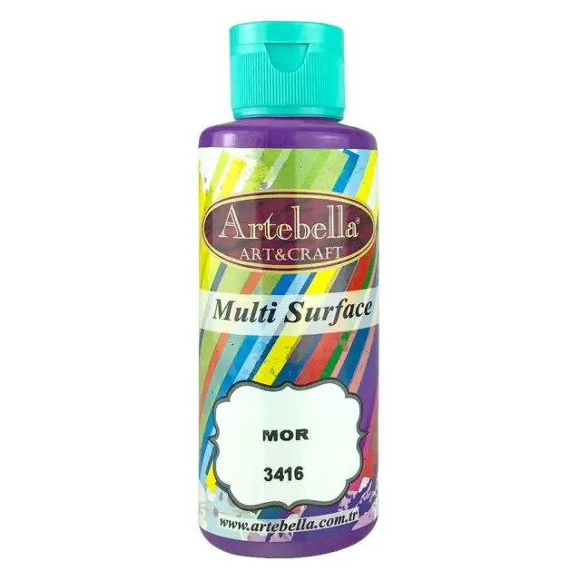 Artebella Ακρυλικό Χρώμα Multi Surface - 3416 Purple - 130ml