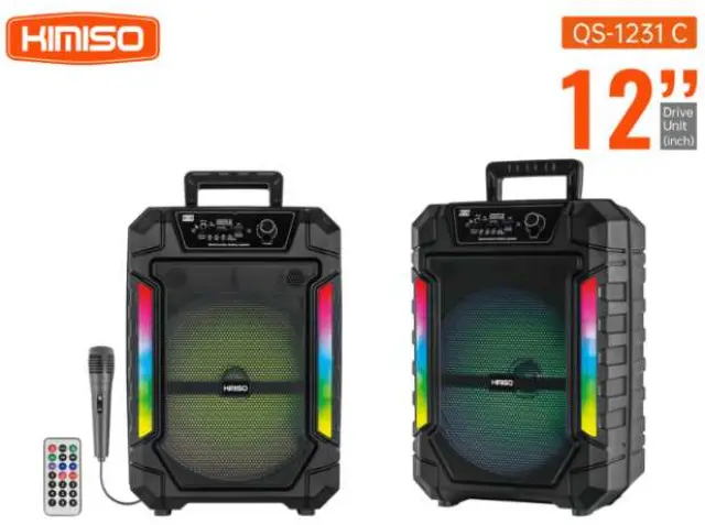 Φορητό ηχείο subwoofer με μικρόφωνο Karaoke - QS-1231C - 260523 2