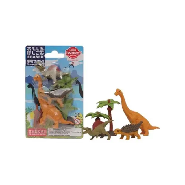 Σετ Γόμες 3D Dinosaurs iwako / ER-BRI057 (IWAKO)