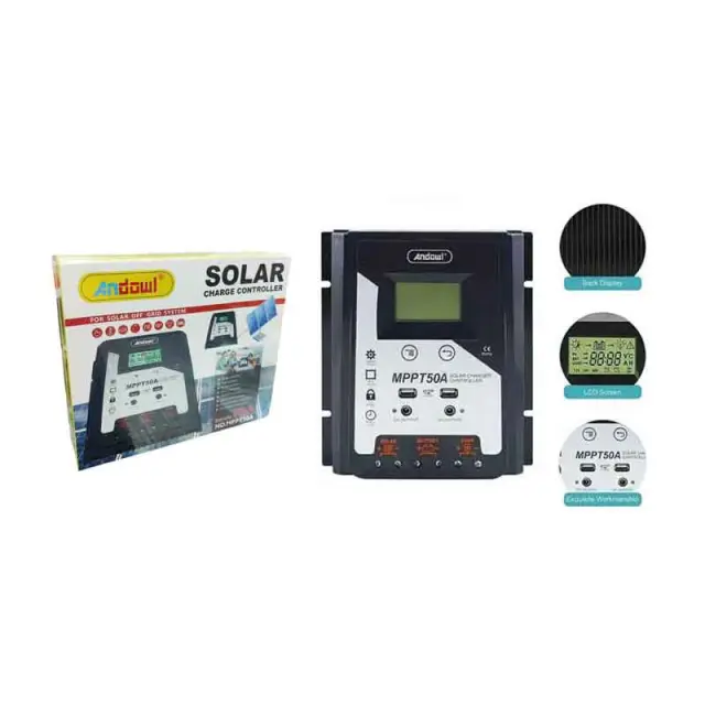 Andowl Ρυθμιστής φόρτισης φωτοβολταϊκών 70Amber MPPT 50A - Solar Charge Controller 075879