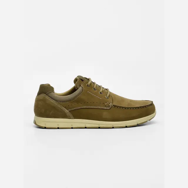 Imac Δετά-Oxfords Ανδρικό δέρμα Nubuck Μπεζ IMA/351270 SAFARI