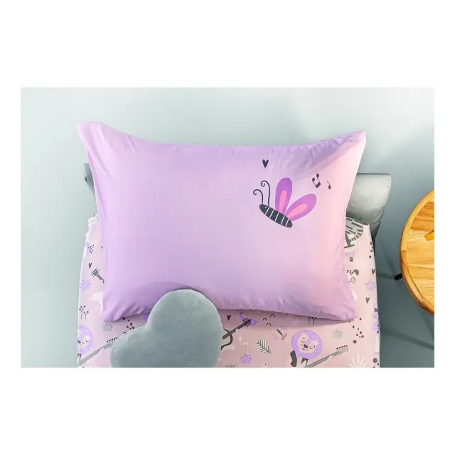 Παιδική Μαξιλαροθήκη Διακόσμησης Saint Clair Jazz Lilac 50x70