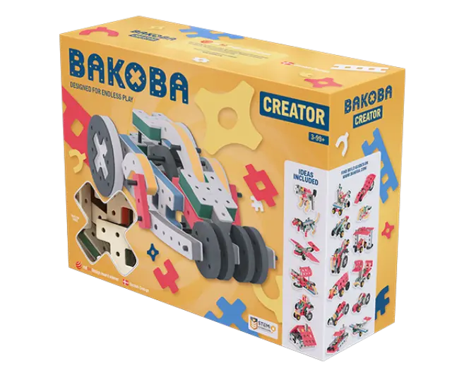 Bakoba Creator Set 74τεμ – Μαλακό STEM Παιχνίδι Κατασκευών για Παιδιά