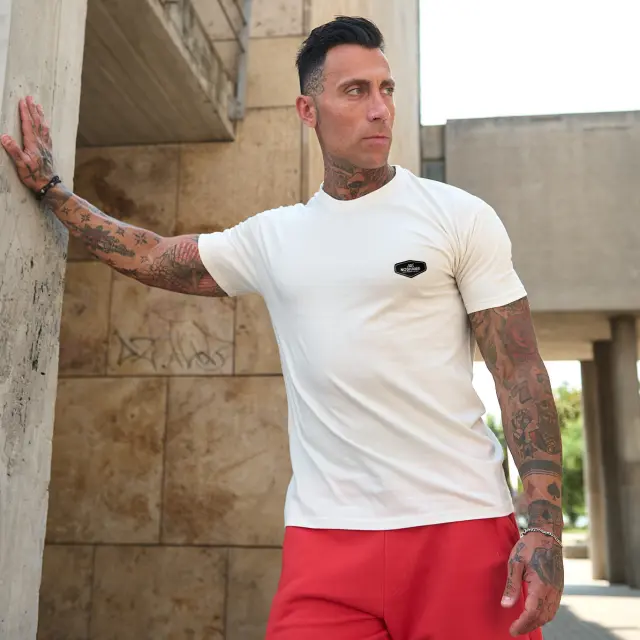 T-shirt Noshame® Off-white με τύπωμα polymorphic - 142569 - XXL