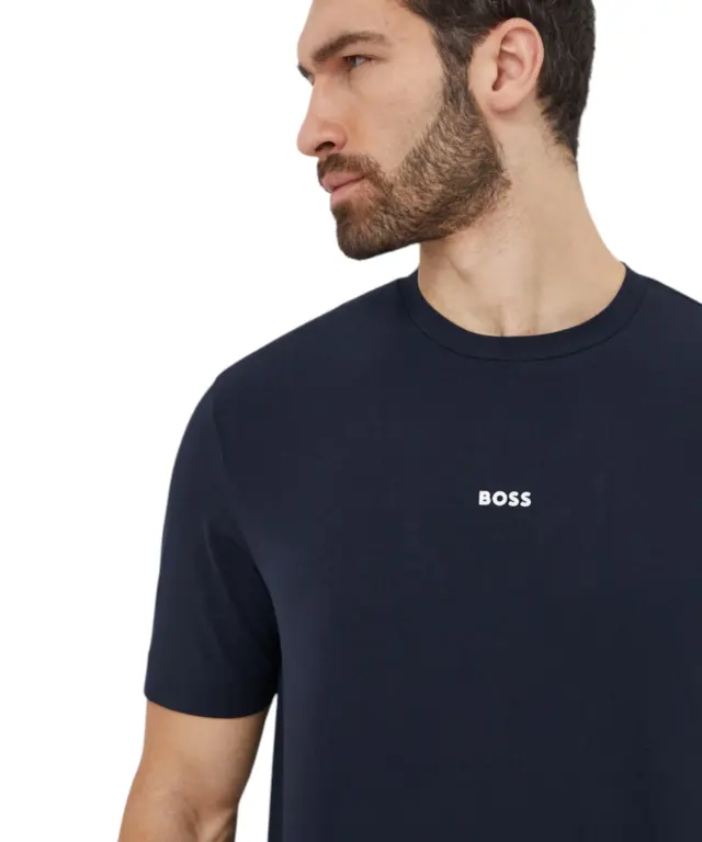 Hugo Boss - Ανδρικό T-shirt Tchup Relaxed Fit 50473278-404 Mπλε Σκούρο 2