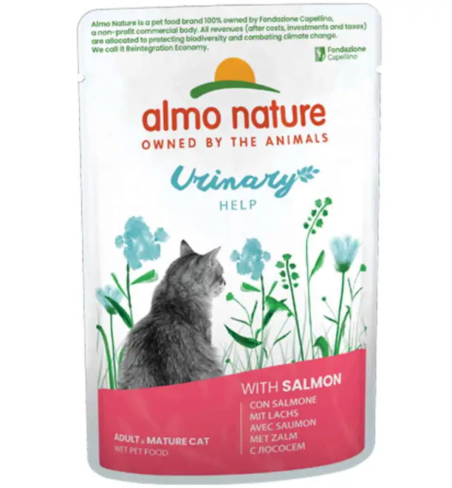 Almo Nature Functional Cat Adult Urinary Φακελάκι Με Σολομό 70gr Μονόχρωμο