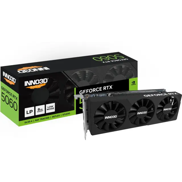 Inno3D GeForce RTX 5060 LOW PROFILE (DLSS 4, 2x DisplayPort, 1x HDMI 2.1)