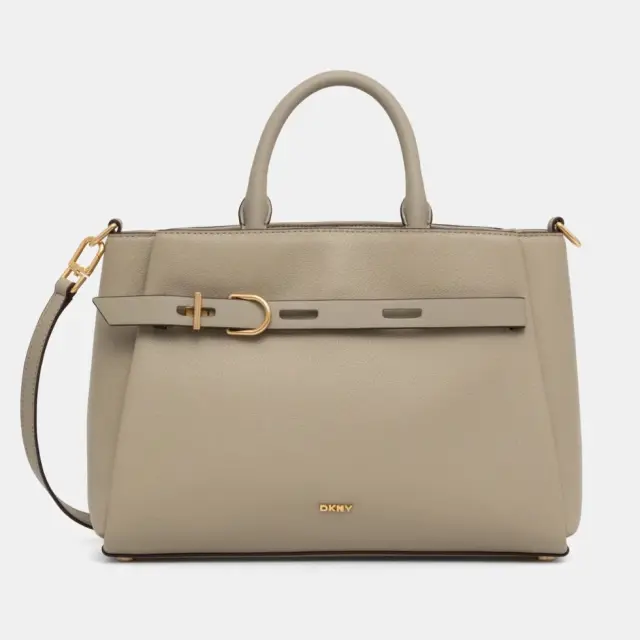 Γυναικεία Δερμάτινη Τσάντα Χειρός Ώμου DKNY Onyx Satchel R44DAI68 TOF Τάουπε Πούρο - One Size