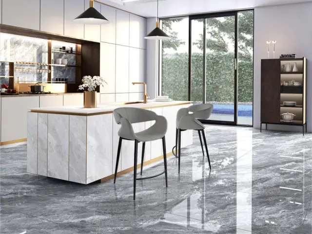 Σκαμπό Bar Giro II 629362 Light Grey/Black με Μεταλλική Βάση Γκρί Μαύρο