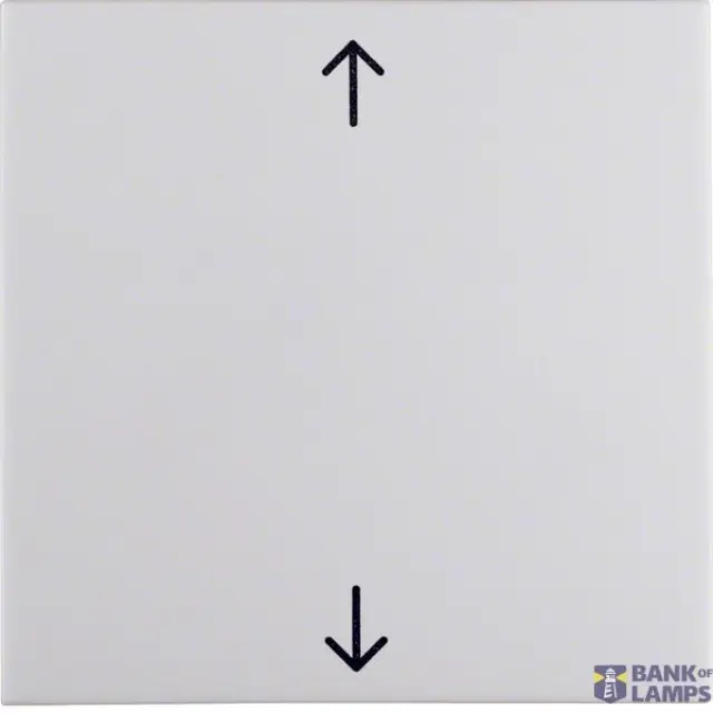 Rocker imprinted arrows symbol, S.1/B.3/B.7, p. white glossy
