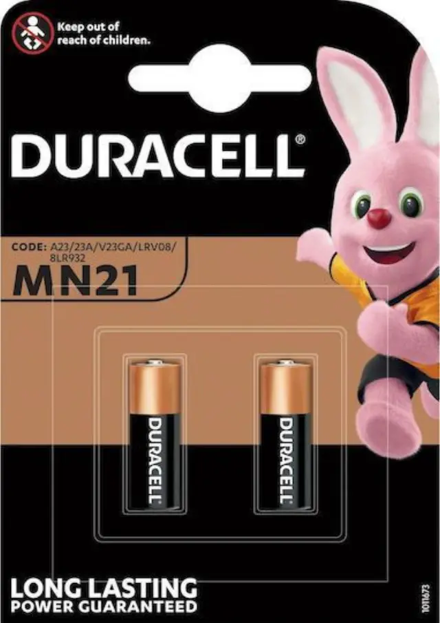 Μπαταρία Αλκαλική Duracell MN21 size A23/V23GA/LRV08/8LR932 12V Τεμ. 2