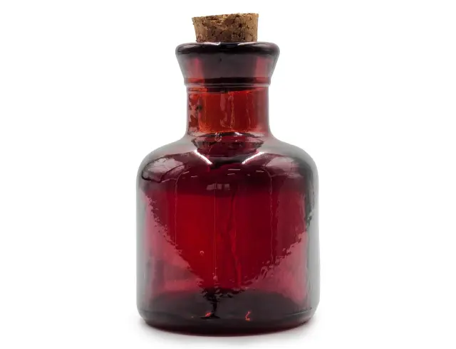 Διακοσμητικό Μπουκάλι με πώμα Glass Drops Ramos (5323DB738) Aπό 100% ανακυκλωμένο γυαλί, Xωρητικότητας 125ml, Διαστάσεων Ø 7 x Υ 10 cm, Terracotta 5323DB738 2