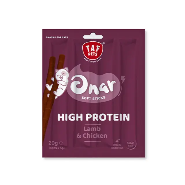 Taf Pets Onar Μαλακά Στικς με Κοτόπουλο & Αρνί 20gr 4τμχ