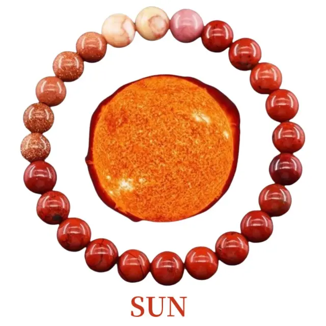 Red Sun Ελαστικό Βραχιόλι με Χάντρες 2