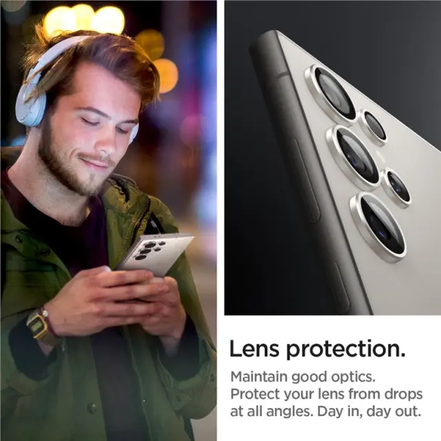 Spigen Glass tR EZ Fit Optik Pro 2 Pack, gray - Samsung Galaxy S24 Ultra 2