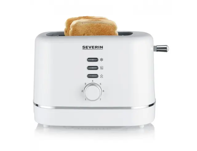 Φρυγανιέρα Severin AT4324 με ισχύ 850W και χωρητικότητα 2 φέτες ψωμιού - White4324