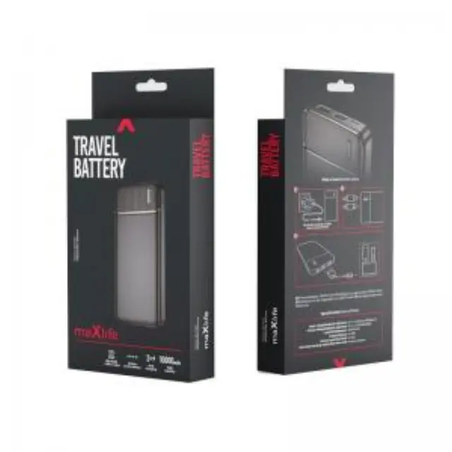 Φορτιστής Ανάγκης Maxlife MXPB-01 10W 10000mAh Μαύρο N59479 3