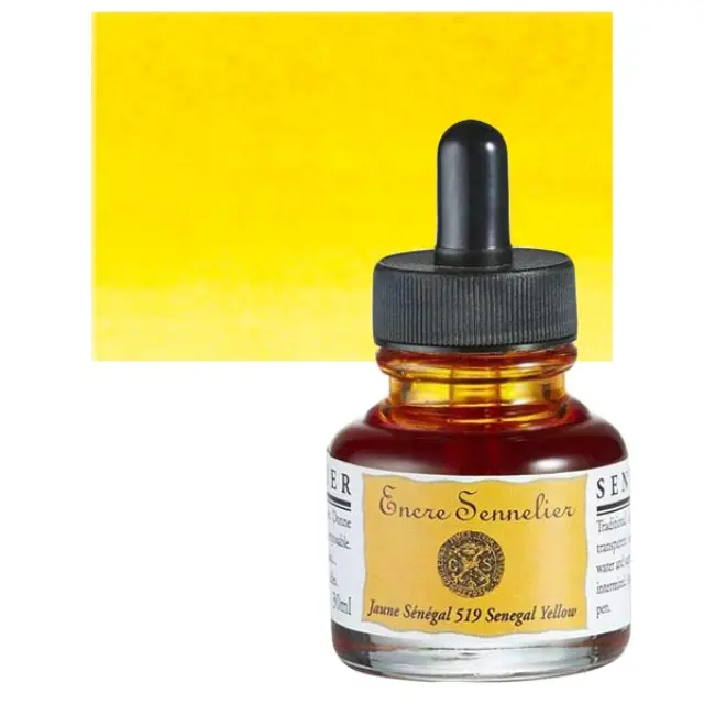 Μελάνι Sennelier - 519 Senegal Yellow - 30ml