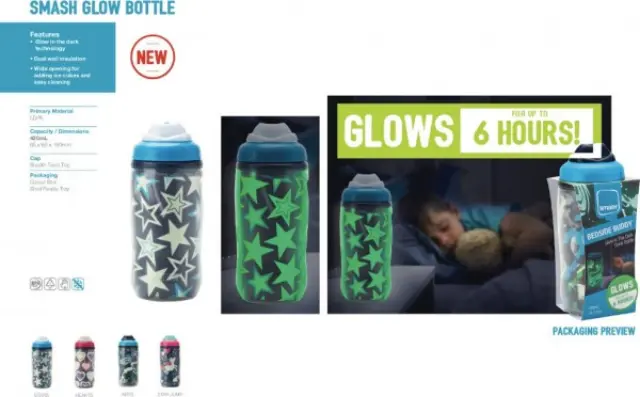 Μπουκάλι Smash 420ml Glow In The Dark Space 33-SMA-23929 2