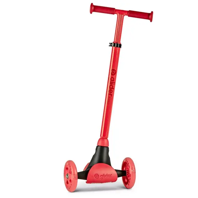 Yvolution Y Glider Kiwi Scooter - Κόκκινο παιδικό πατίνι με led ροδάκια 3