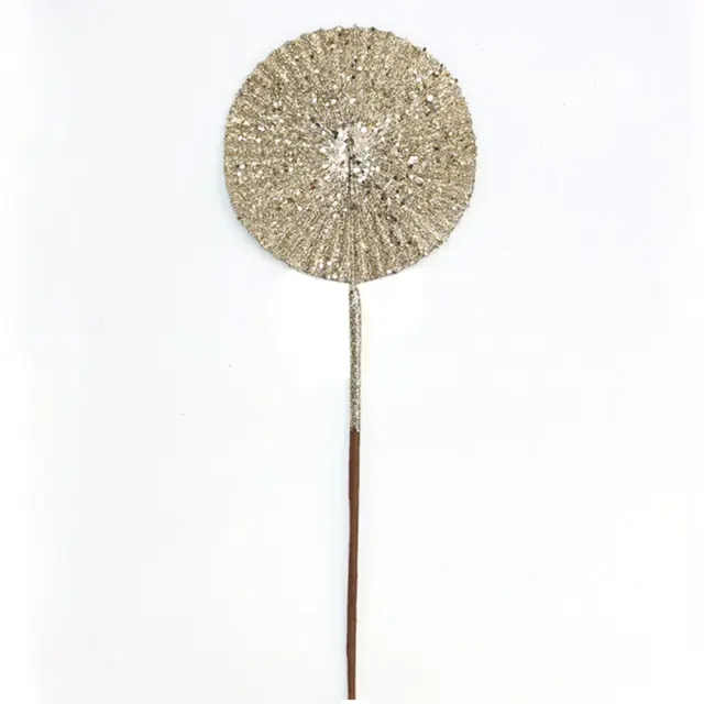 Κλαδί coin beaded spray shampagne 51x16cm Zaros 26376 AX858