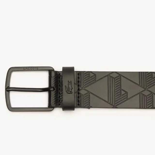 Δερμάτινη Ζώνη Lacoste 3RC4093-000 Μαύρο - 115 3