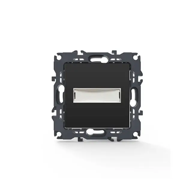 PRIME ΜΠΟΥΤΟΝ ΕΠΙΓΡΑΦΗΣ & LED ΛΥΧΝΙΑ 12VAC ΜΕ ΚΛΙΠ ΠΛΑΣΤΙΚΟ MAT ΑΝΘΡΑΚΙ 1P 10A 250VAC IP20 / 1000112105