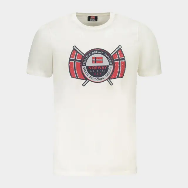 Norway Nautical School - Ανδρικό T-shirt Κοντομάνικο 856028-WHITE Λευκό - 2XL