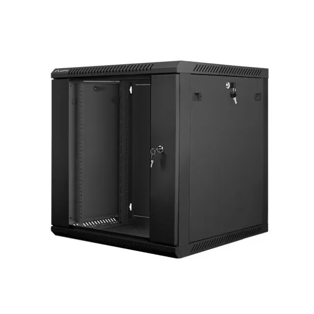 Lanberg Καμπίνα Rack 19" 12U 600X600 Black V2 (WF01-6612-10B)