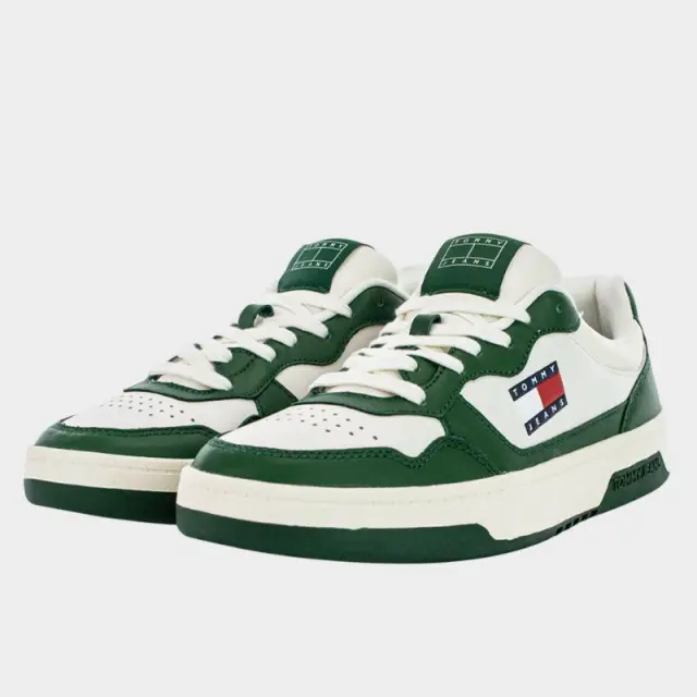 Tommy Hilfiger - Ανδρικά Sneakers Cupsole Leather Ess EM0EM01443-YBI Πράσινο - 46 2