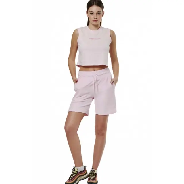 Body Action Women's Beach High Waist Shorts Ροζ 031521-12A (Body Action) 2