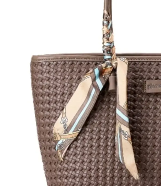 Γυναικεία τσάντα χειρός Pierre Cardin, καφέ,long23 2401 2