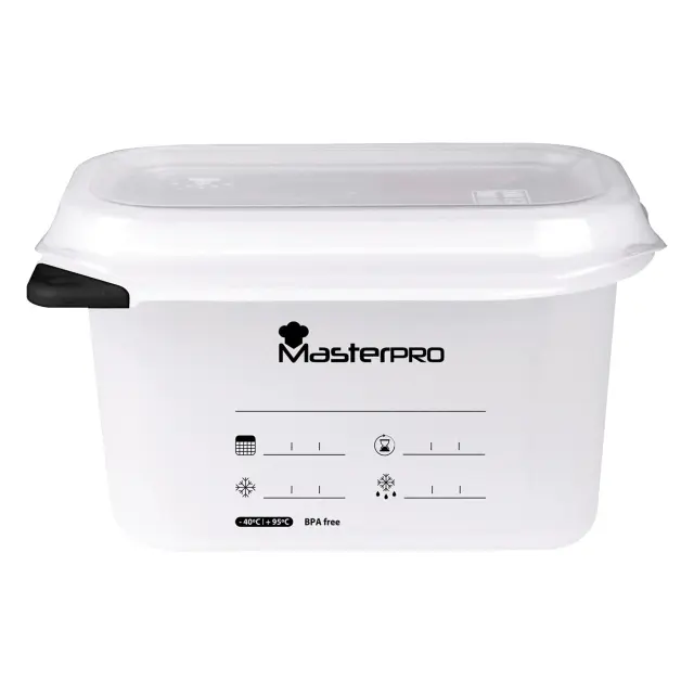 Master Pro Foodies Πλαστικό Δοχείο Τροφίμων με Καπάκι 1000ml