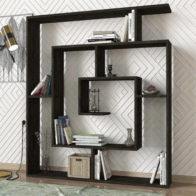Βιβλιοθήκη ITHAKI Rebap Μοριοσανίδα/Μελαμίνη 125x22x130cm 3