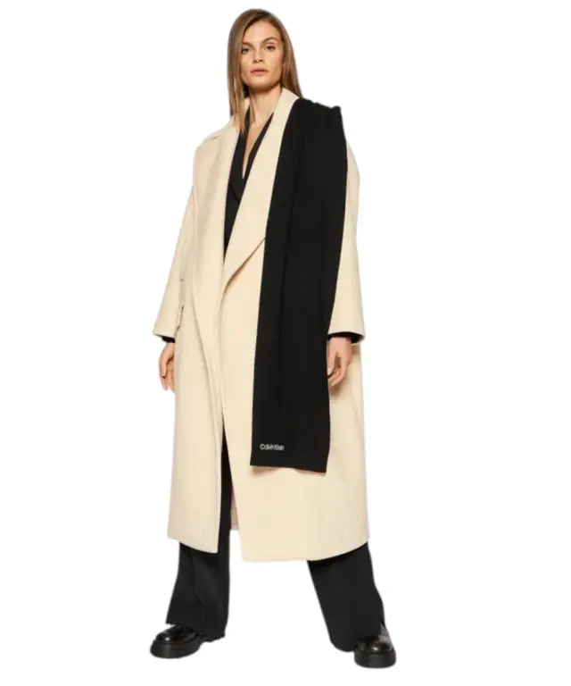 Calvin Klein - Γυναικείο Κασκόλ Classic Essential Knit Scarf K60K608485-BAX Μαύρο 3