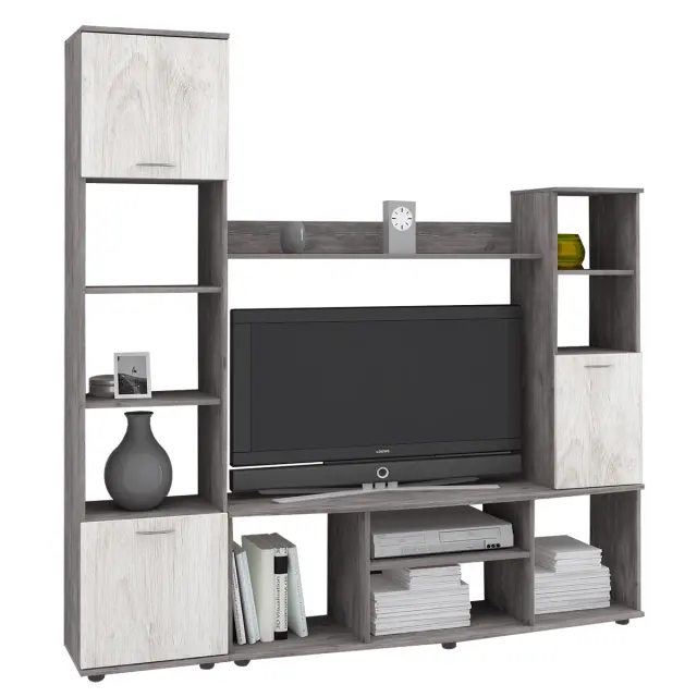 Σύνθετο ΔΗΜΗΤΡΑ Μοριοσανίδα Raw Endgrain Oak/Light Artwood 170x30/35x173cm