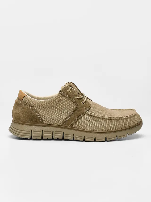 Imac Δετά-Oxfords Ανδρικό δέρμα/δέρμα Nubuck Μπεζ IMA/751810 BEIGE 2